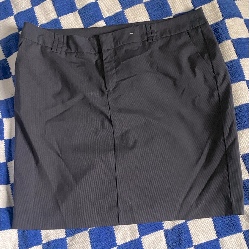 Mini pinstriped skirt